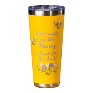 NEW Yellow Floral Insulated Tumbler 32OZ
